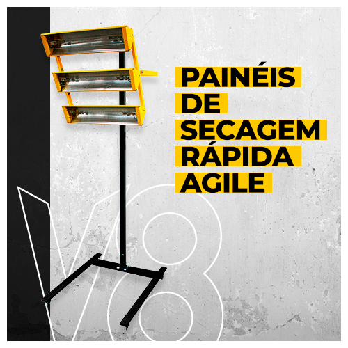 Destaque Painéis de Secagem Rápida Agile | V8 Brasil